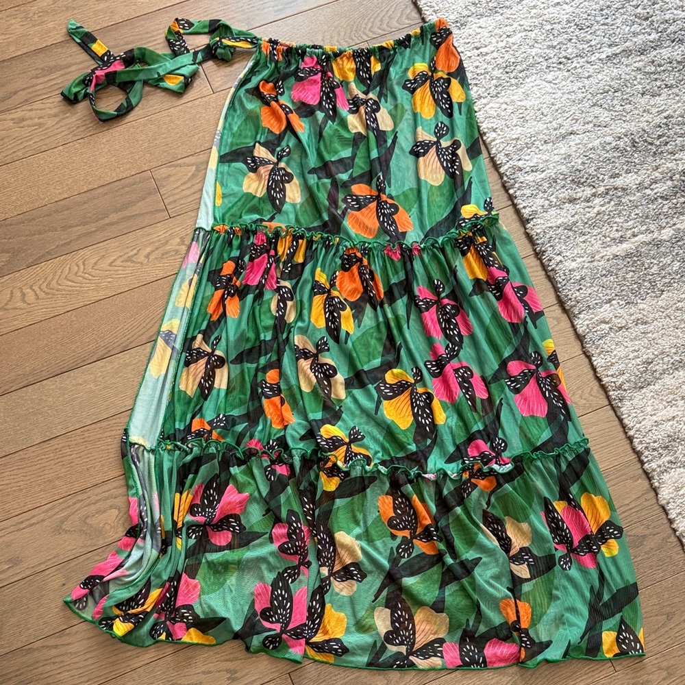 Swimsuit cover-up skirt